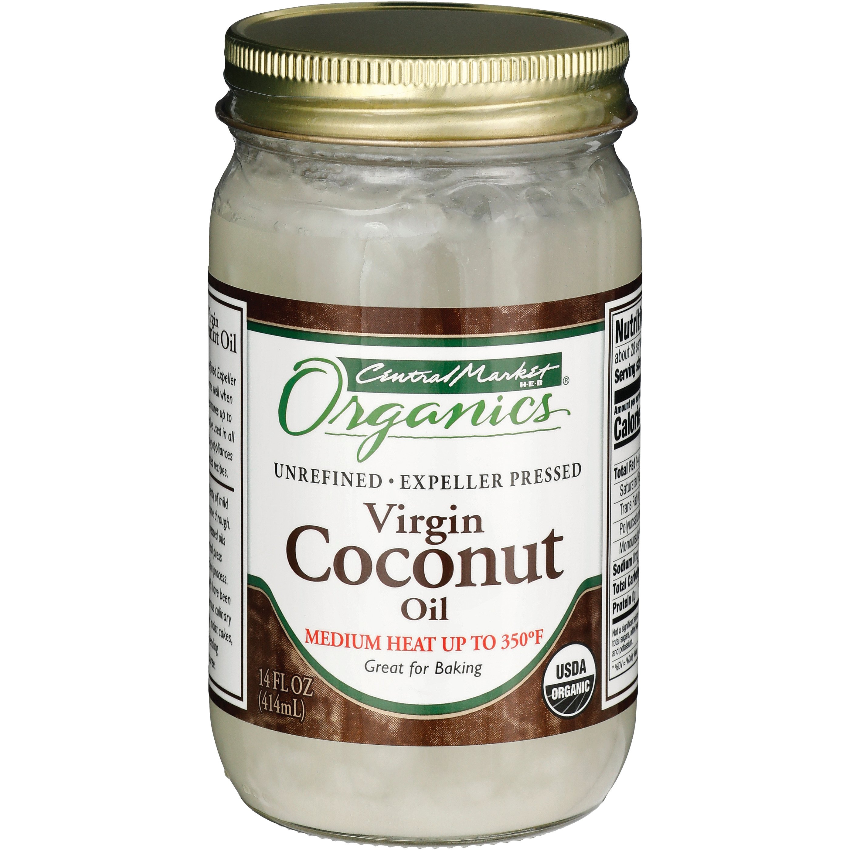 Central Market Organics Unrefined Virgin Coconut Oil - Shop Oils at H-E-B