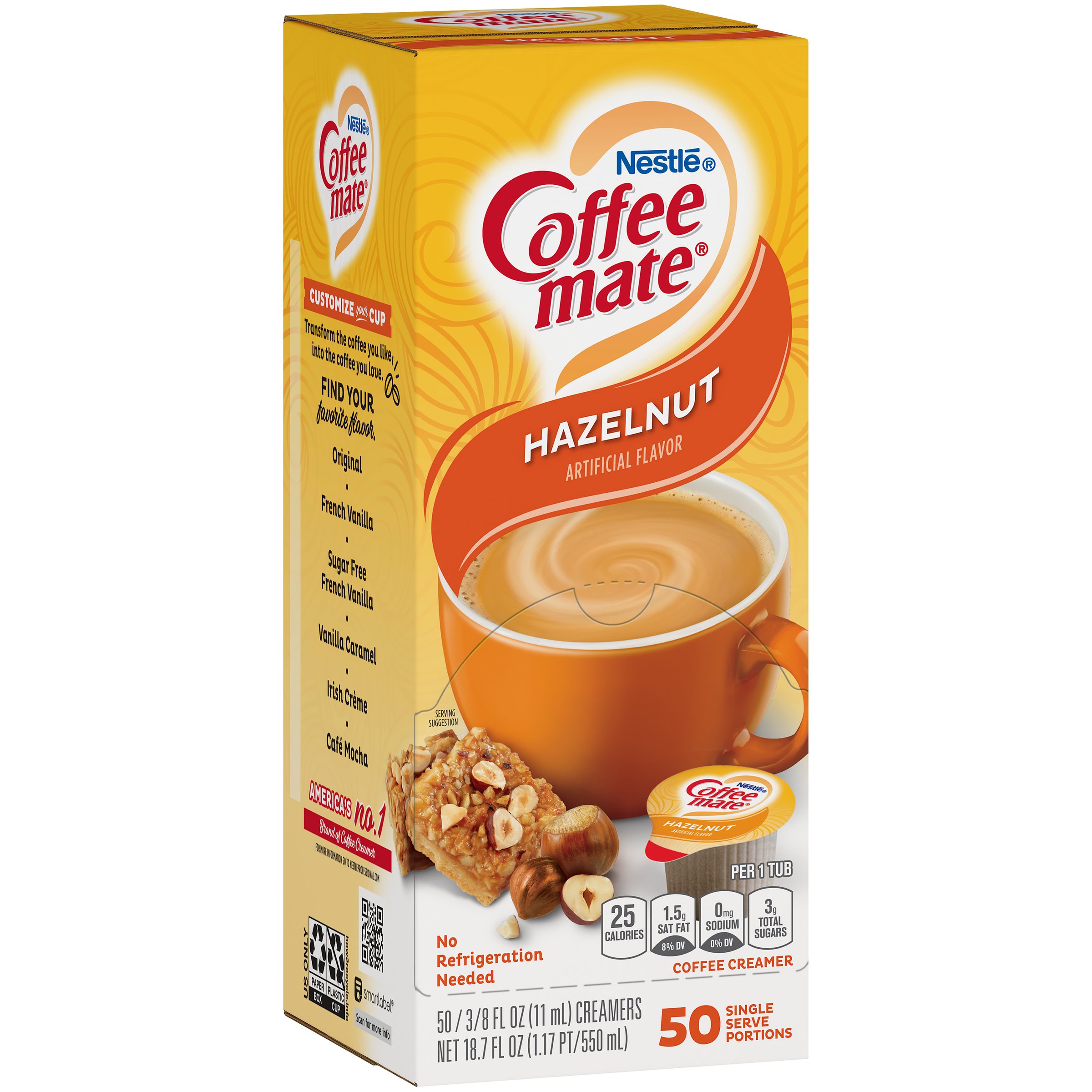 Hazelnut Coffee Creamer Singles 24 pack