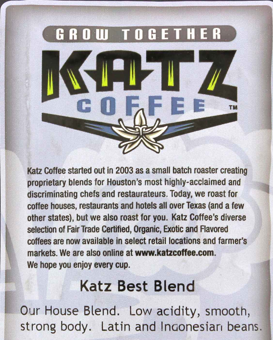 Katz Coffee Best Blend Whole Bean Coffee; image 2 of 2