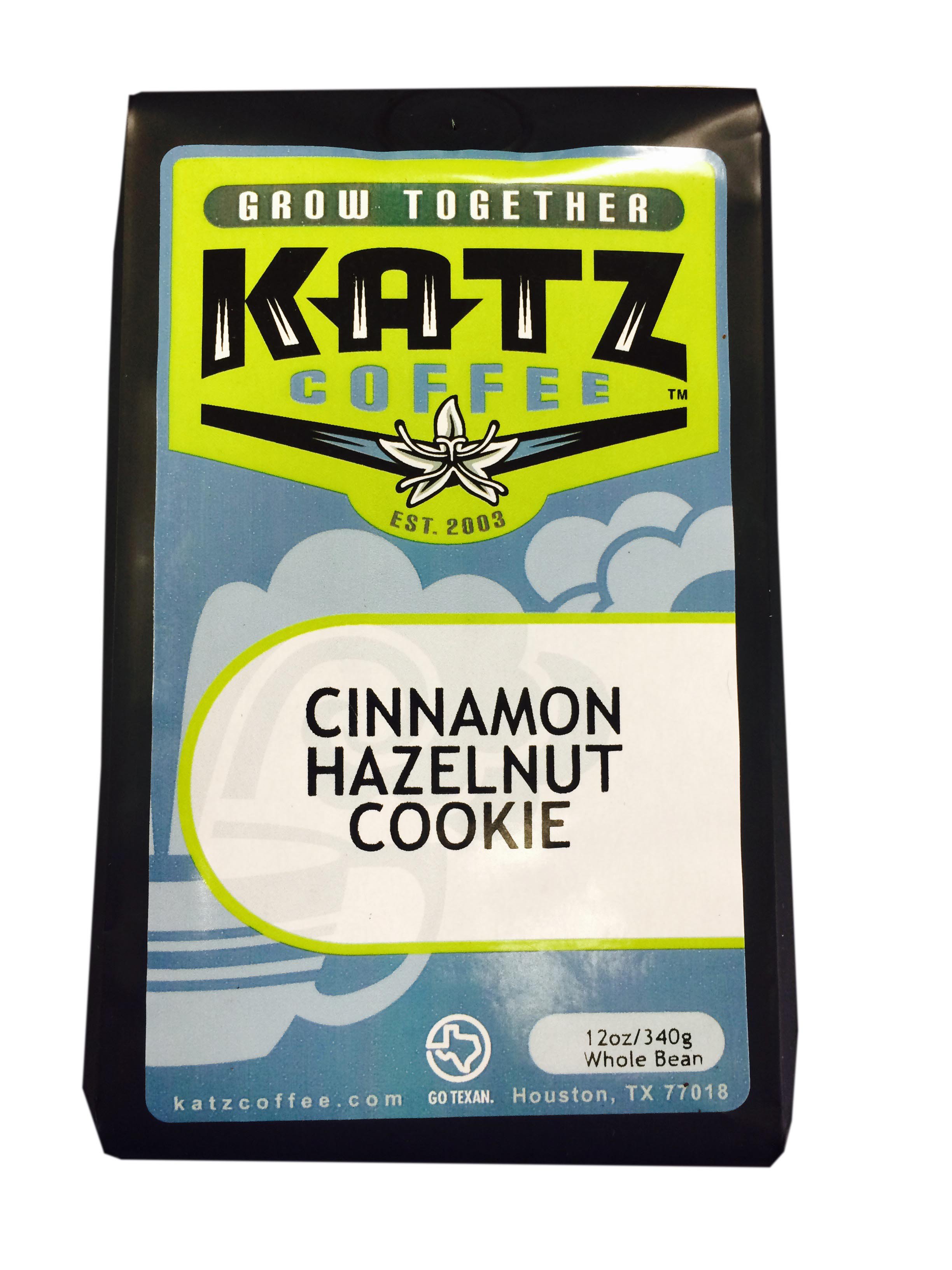 Katz Coffee Whole Bean Coffee Cinnamon Hazelnut Cookie Shop Coffee at