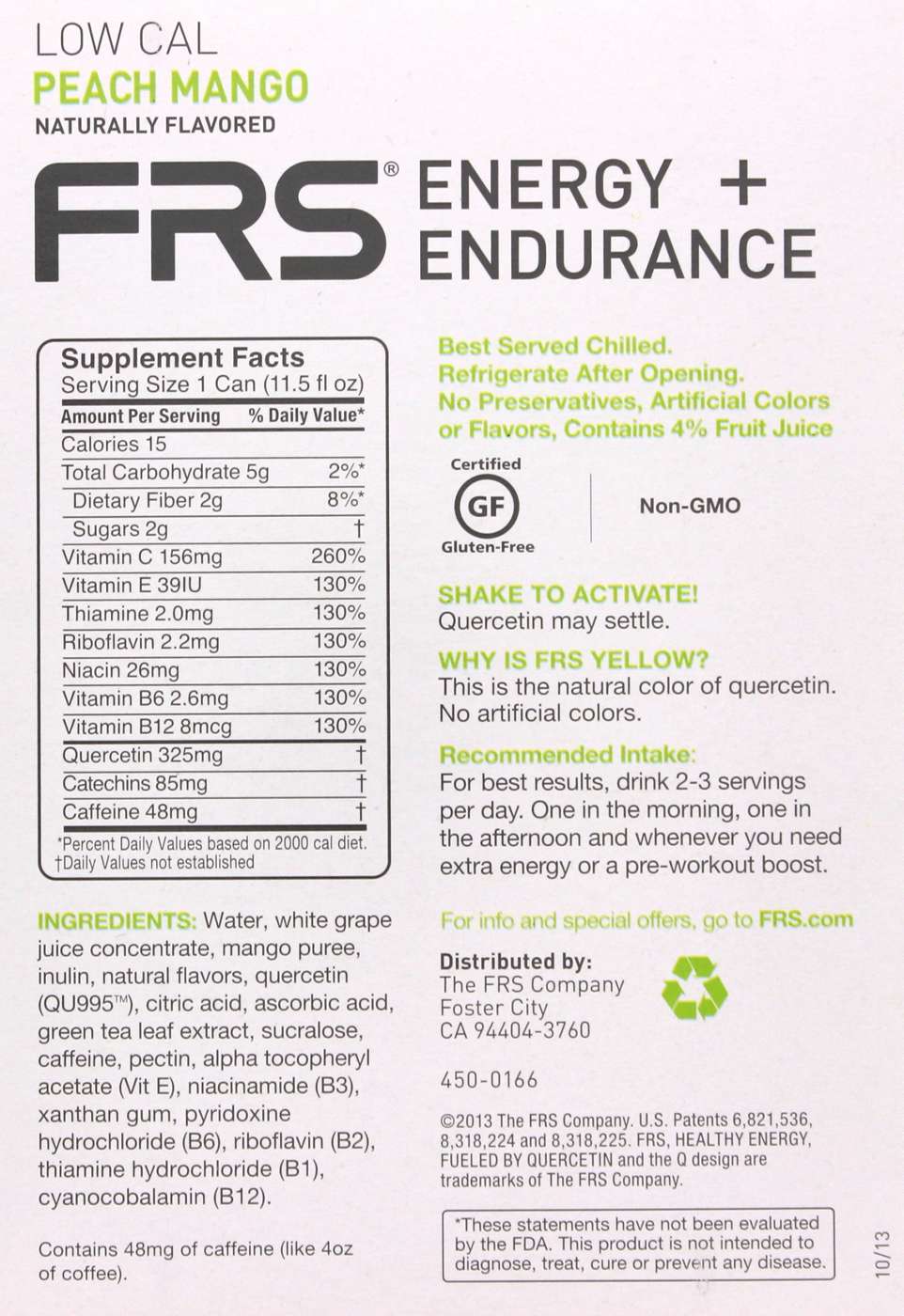 FRS Healthy Energy Low Cal Peach Mango Drink; image 2 of 2