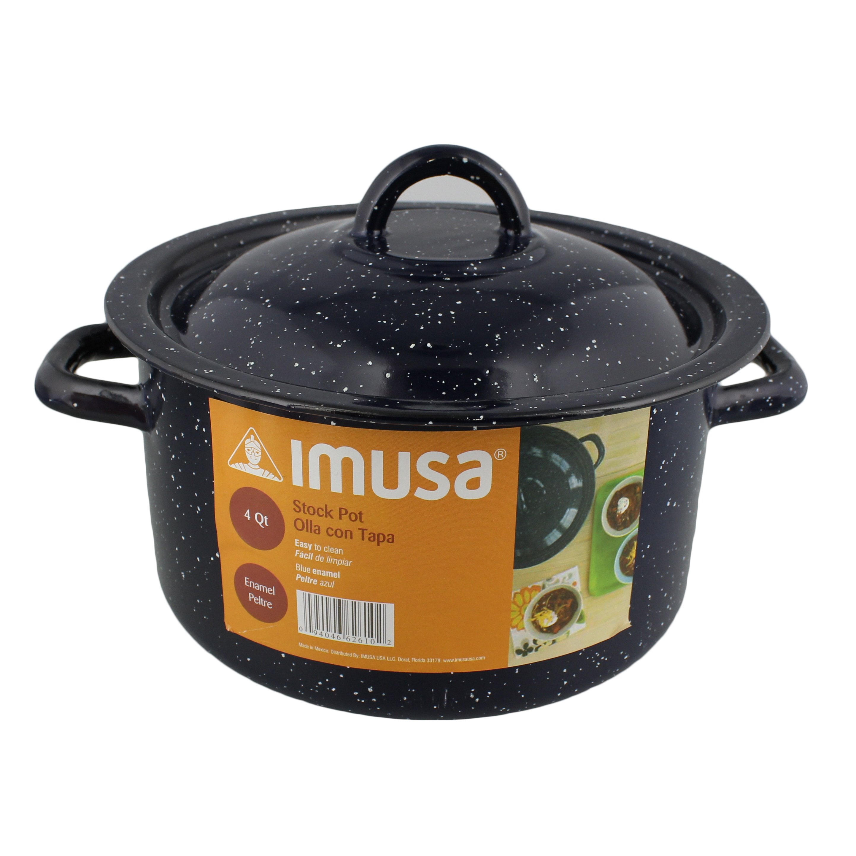 IMUSA Enamel Stock Pot, Blue - Shop Stock Pots & Sauce Pans at H-E-B