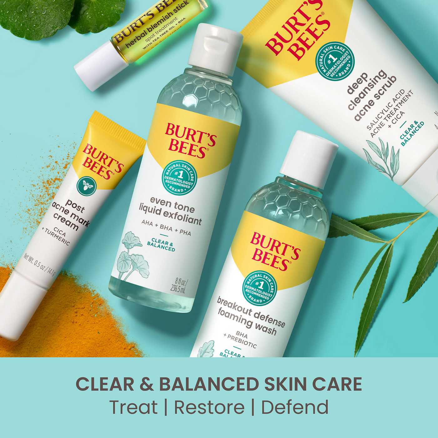 Burt's Bees Clear & Balanced Deep Cleansing Acne Scrub; image 3 of 16