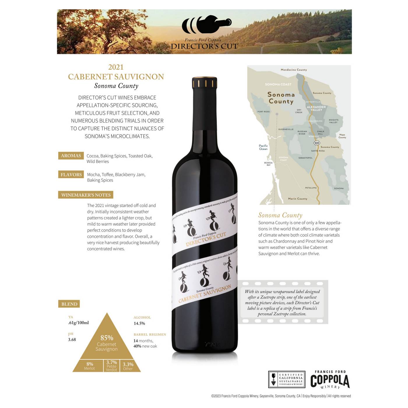 Francis Coppola Director's Cut Sauvignon Red Wine Shop Wine