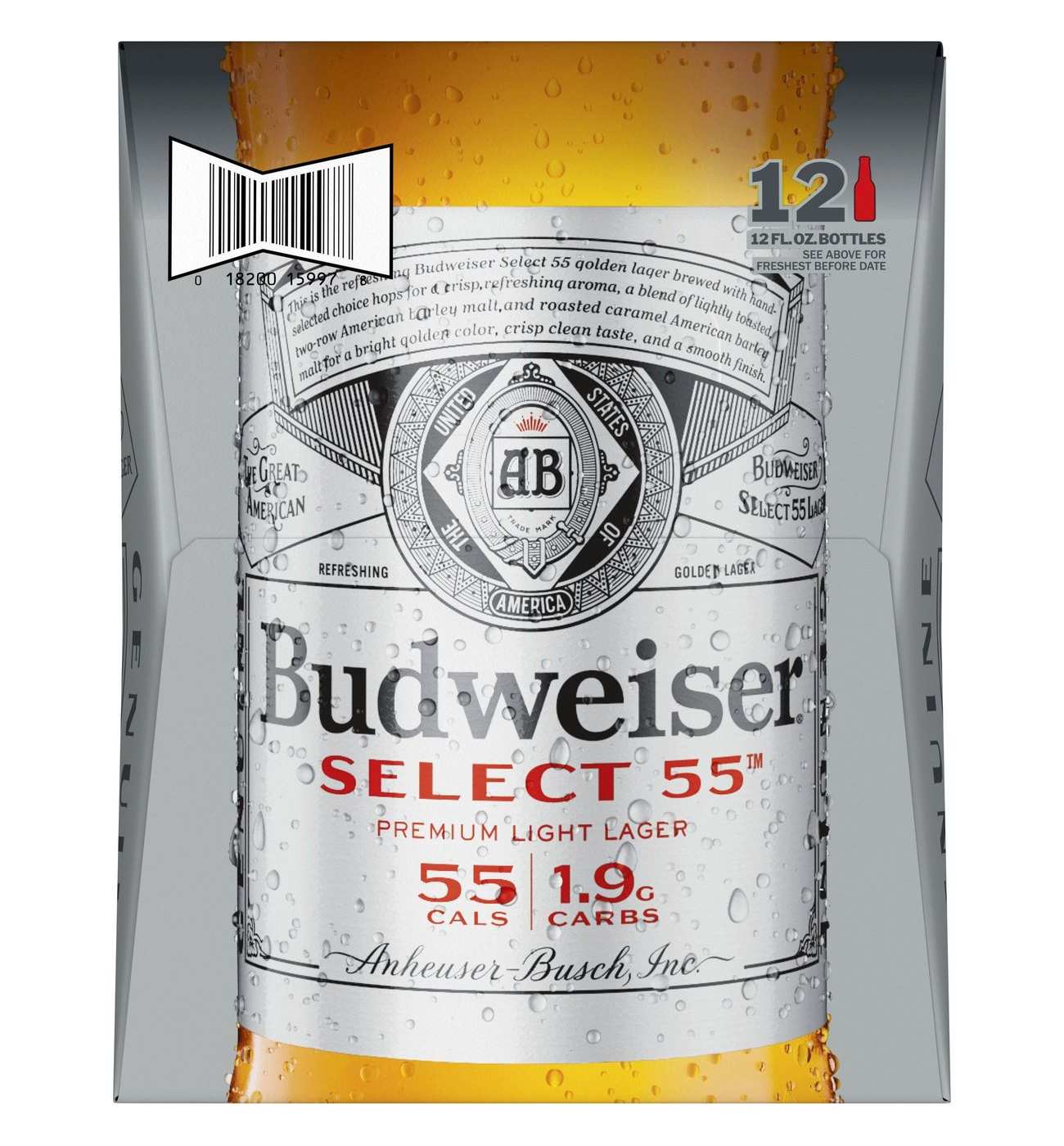 Budweiser Select 55 Light Lager Beer, 12 pack; image 4 of 8