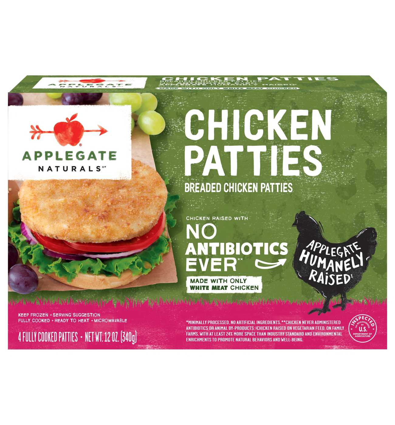 Applegate Naturals Chicken Patties; image 1 of 2