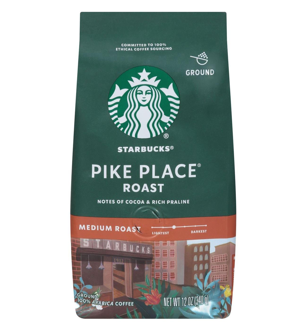 Starbucks Pike Place Roast Medium Roast Ground Coffee; image 8 of 8