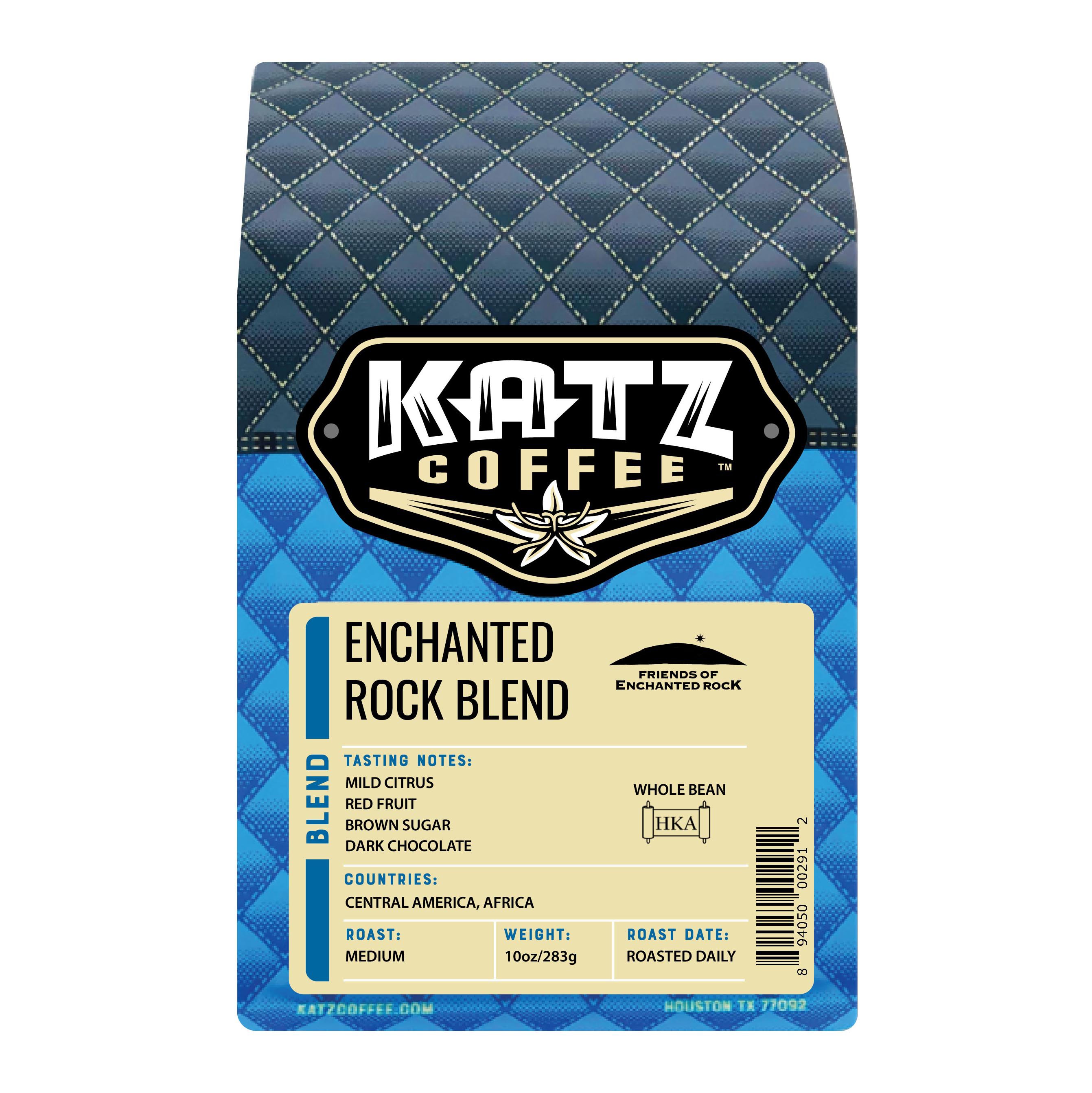 Katz Coffee Enchanted Rock Blend Medium Roast Whole Bean Coffee