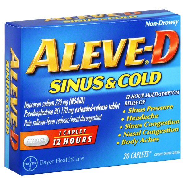 Aleve D Sinus And Cold Naproxen - Shop Sinus & Allergy At H-E-B