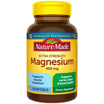 Nature Made Magnesium 400 mg Extra Strength Liquid Softgels, 60 ct