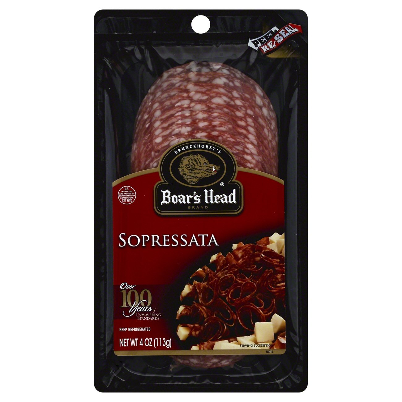 Boar's Head Sliced Sopressata Shop Meat at HEB