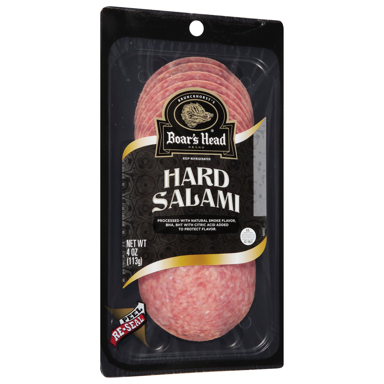 Boar's Head Hard Salami Presliced Shop Meat at HEB