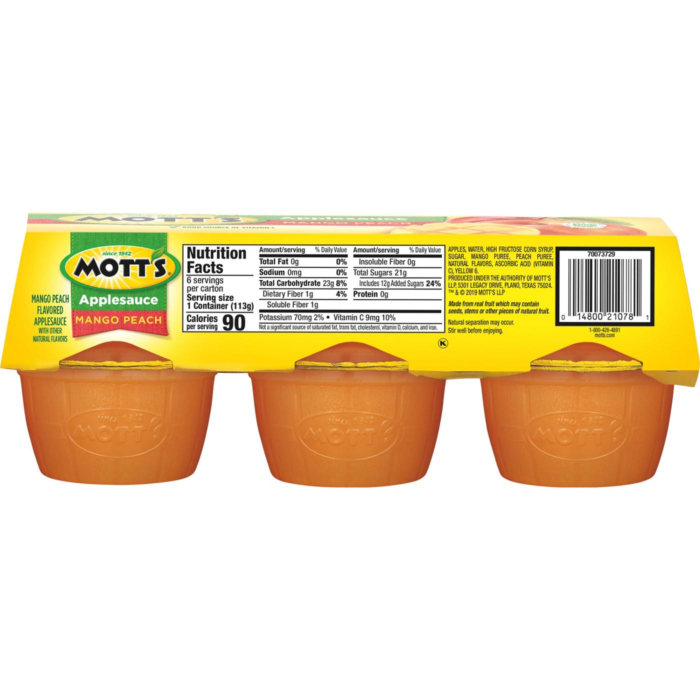 Mott's Mango Peach Apple Sauce; image 2 of 6