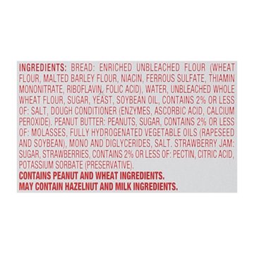 Smucker's Uncrustables Frozen Sandwiches - Peanut Butter & Strawberry Jam, 4 ct