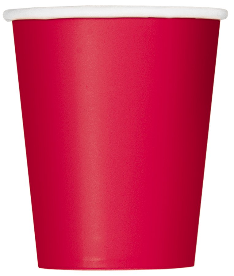 Red Paper Cups 20ct 9oz