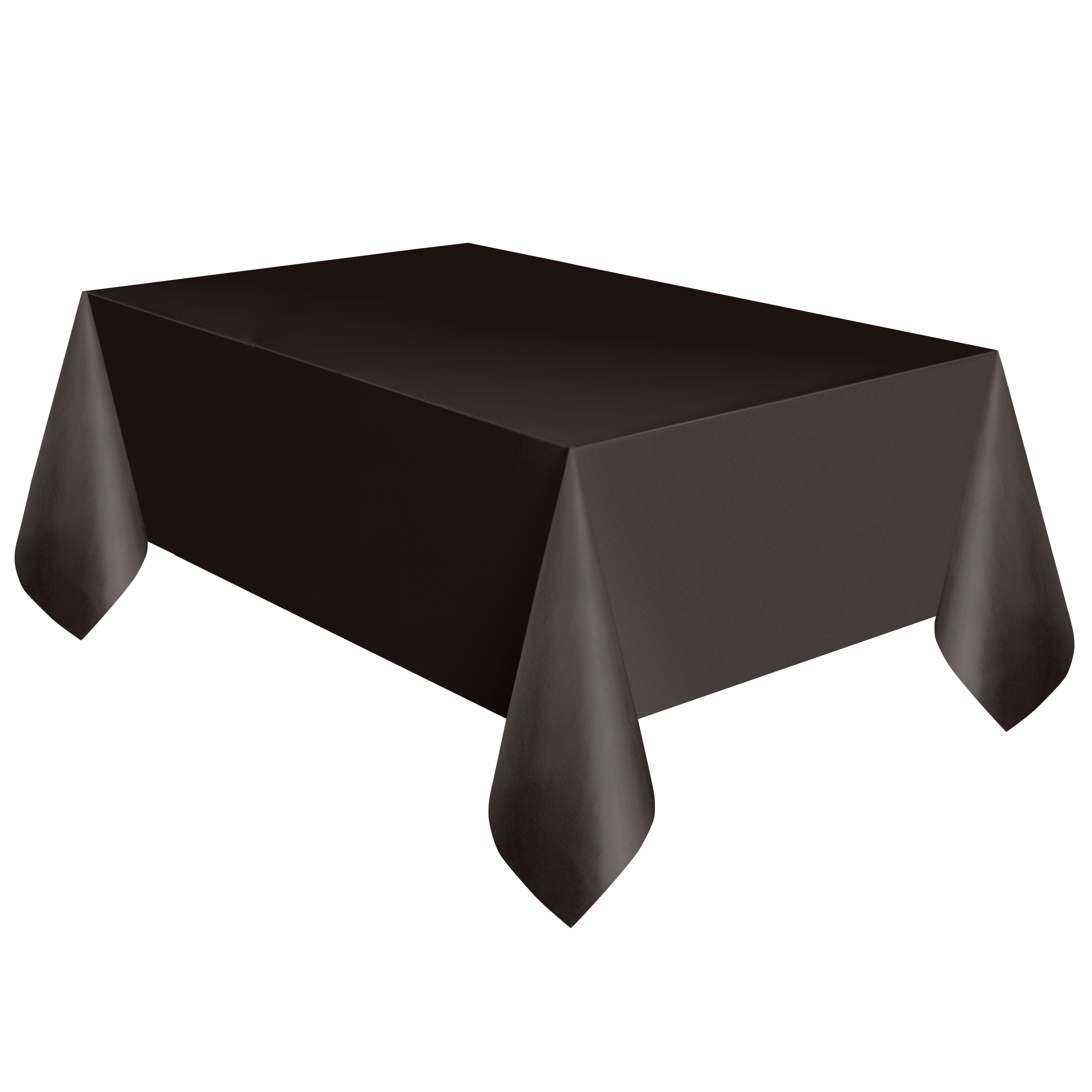 Unique Midnight Black Plastic Table Cover Shop Napkins & Table Cloths