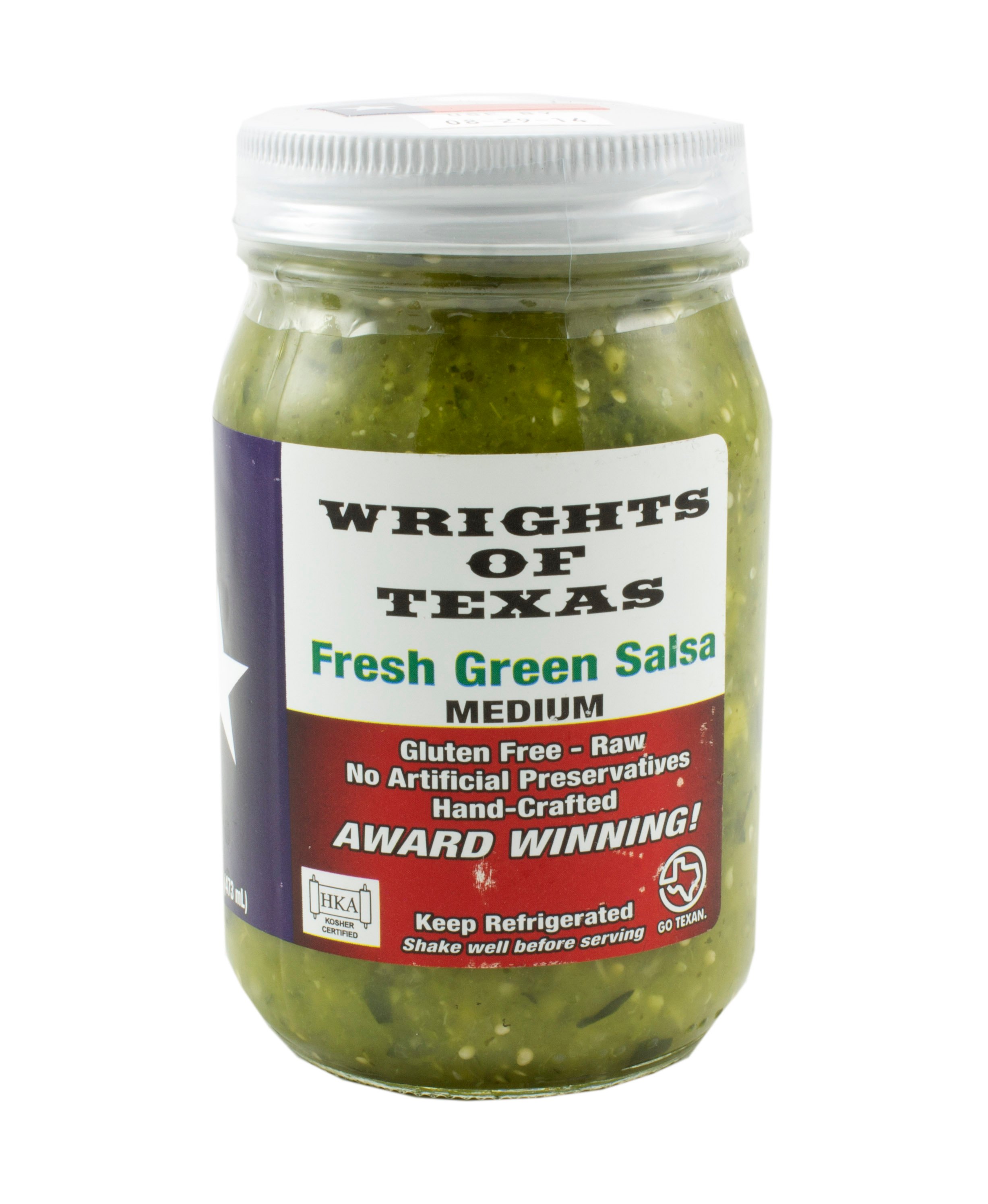 Wrights of Texas Fresh Green Medium Salsa Shop Salsa & Dip at HEB