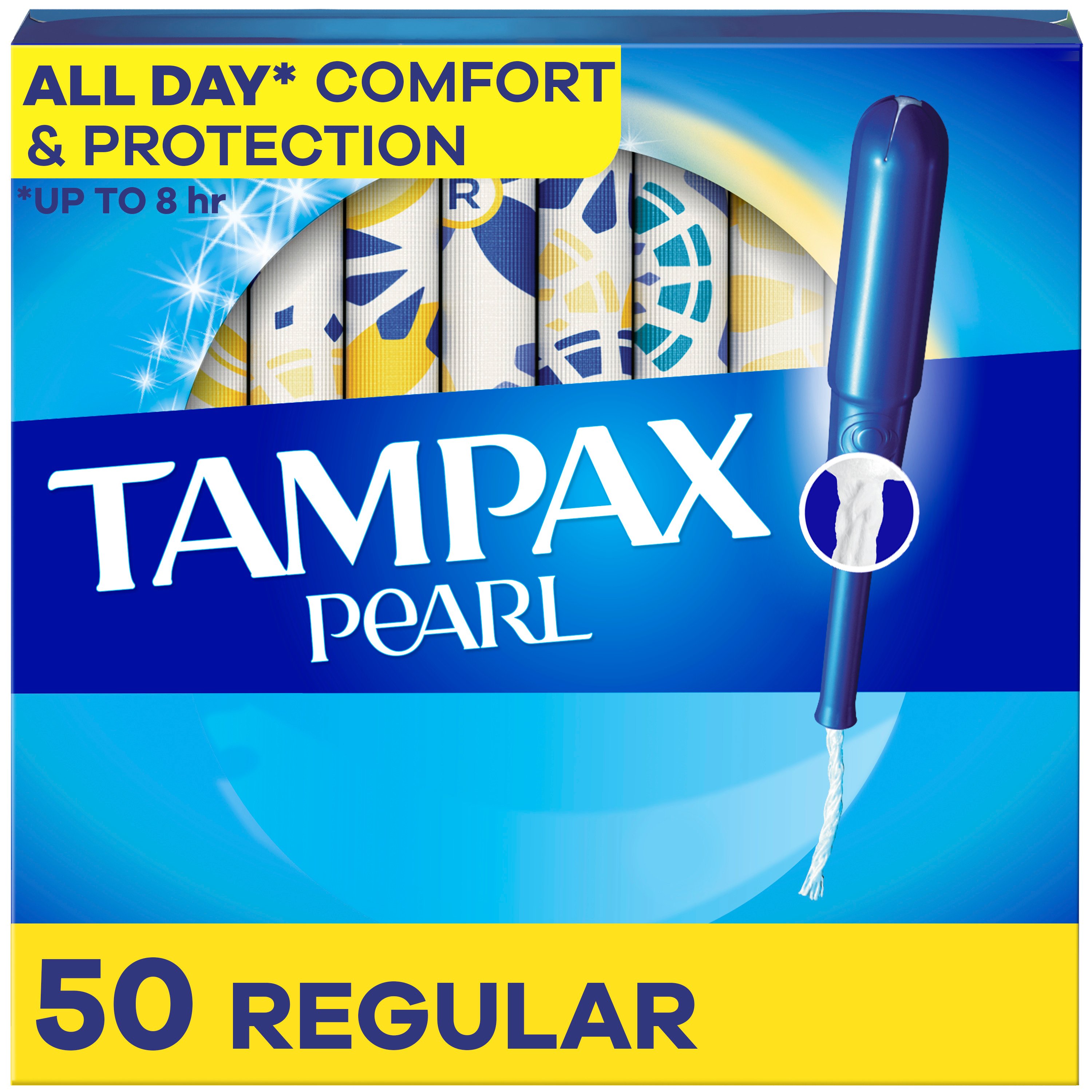 Tampax Pearl Tampons Regular Unscented Shop Tampons at HEB