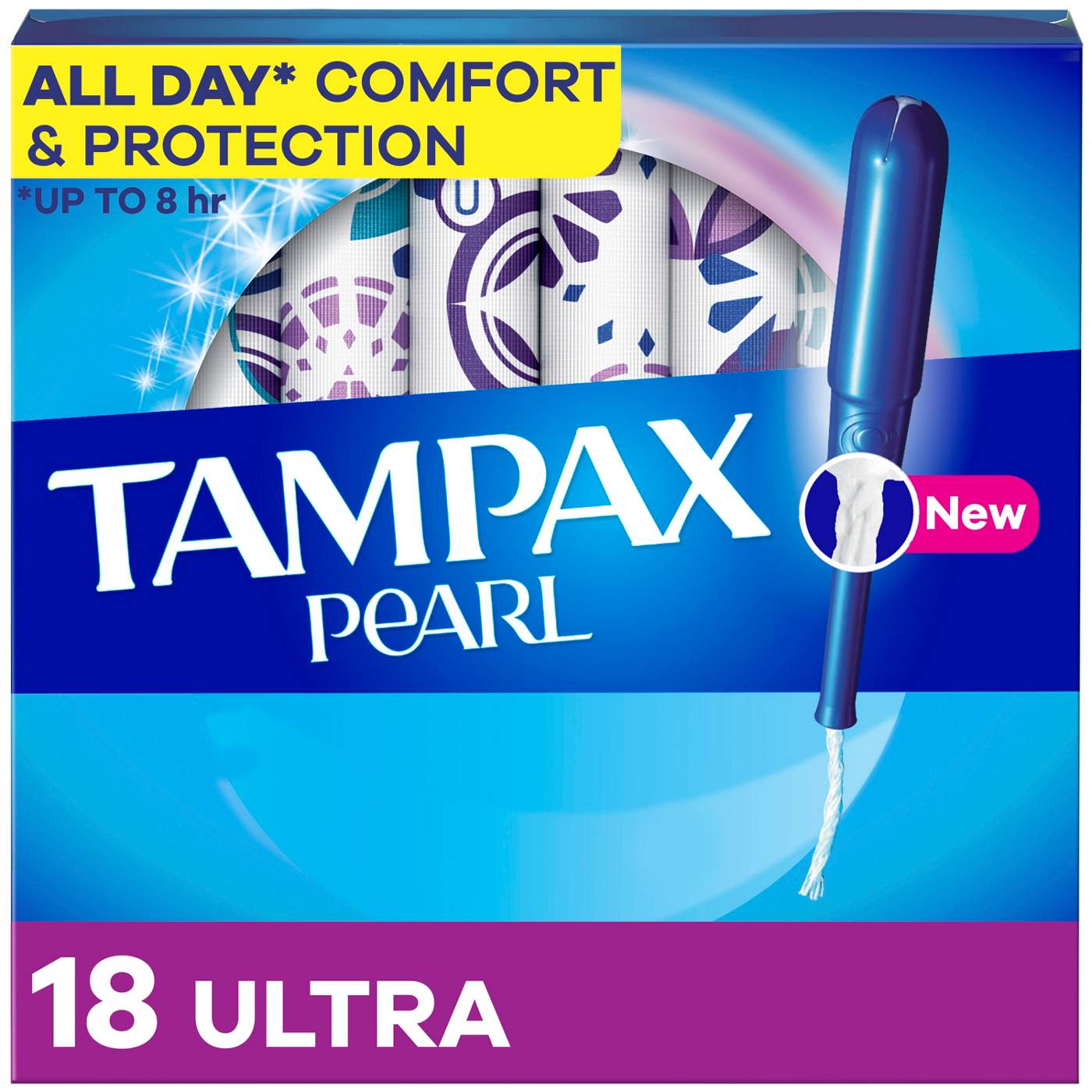 Tampax Pearl Tampons Ultra Absorbency, Unscented - Shop Tampons at H-E-B