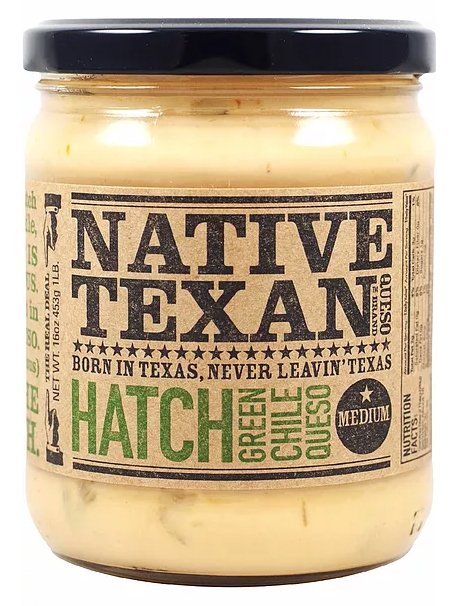 Native Texan Medium Hatch Green Chili Queso Shop Salsa & Dip at HEB