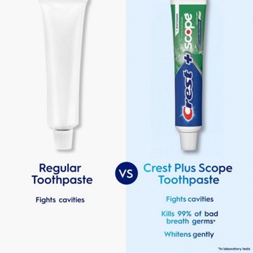 Crest Whitening Plus Scope Outlast Toothpaste, Long Lasting Mint, 5.4oz, 5.4 oz