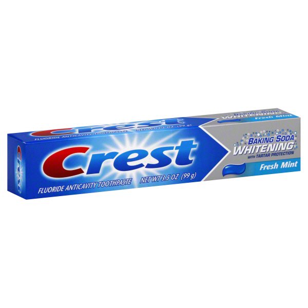 Crest Baking Soda Whitening With Tartar Protection Fresh Mint Fluoride ...