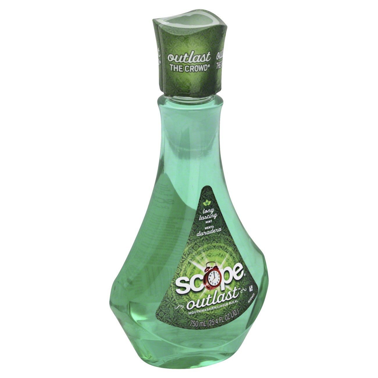 Scope Outlast Mouthwash Mint - Shop Mouthwash at H-E-B, image size:1300x1300