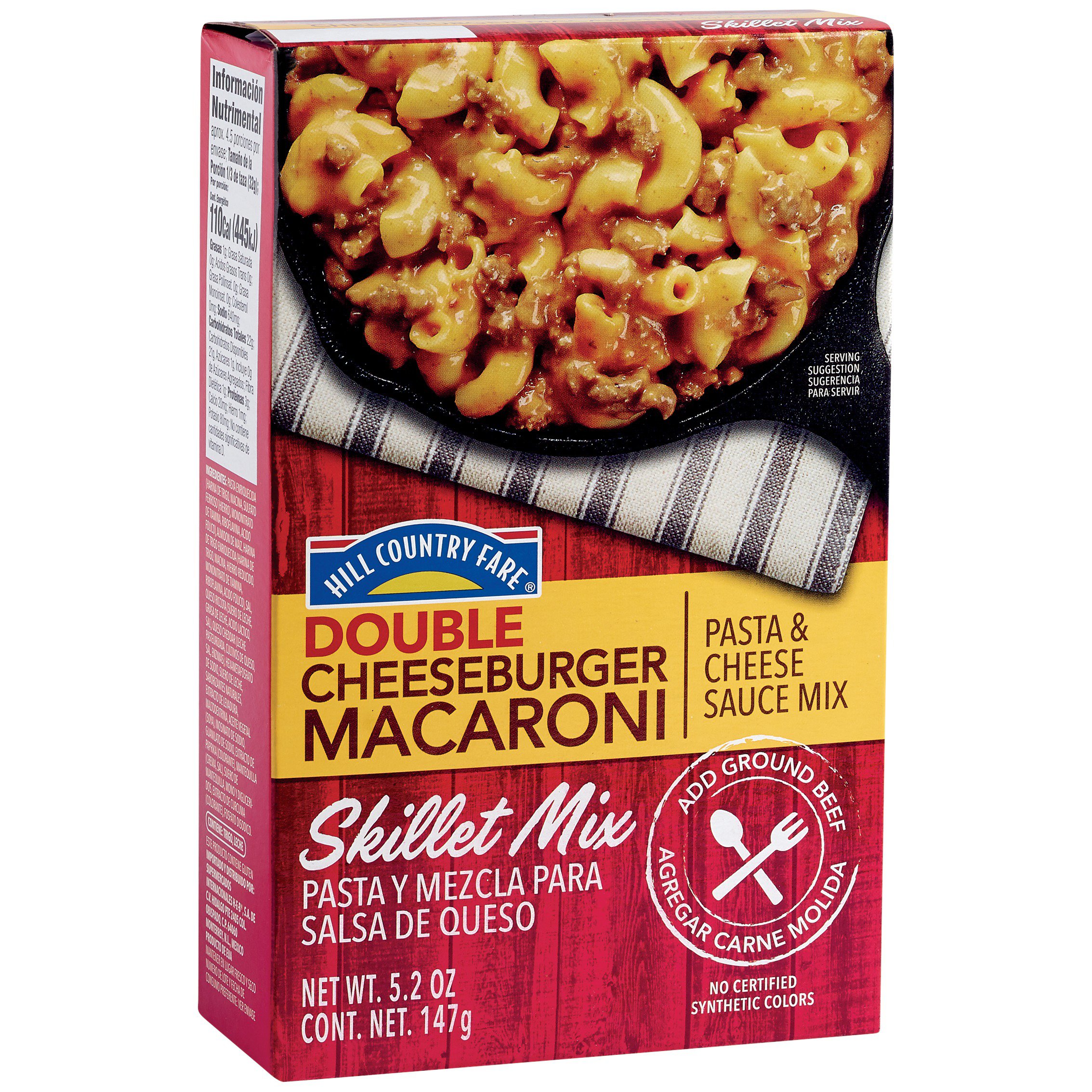 Hill Country Fare Double Cheeseburger Macaroni Skillet Mix - Shop ...