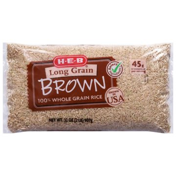H-E-B Long Grain Brown Rice, 2 lbs