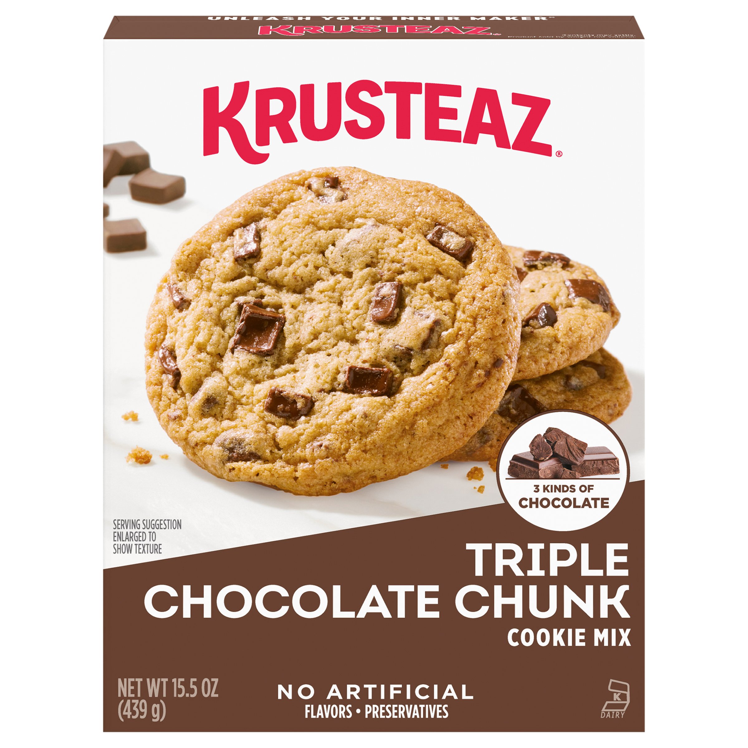 Krusteaz Triple Chocolate Chunk Cookie Mix - Shop Baking Mixes At H-E-B