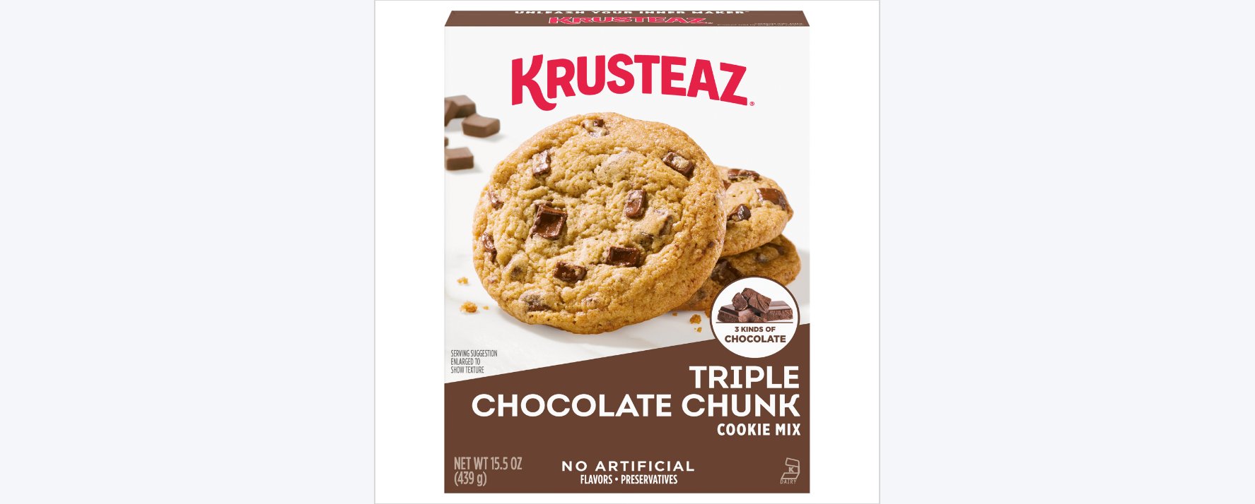 Krusteaz Triple Chocolate Chunk Cookie Mix Shop Baking Mixes At H E B 2516