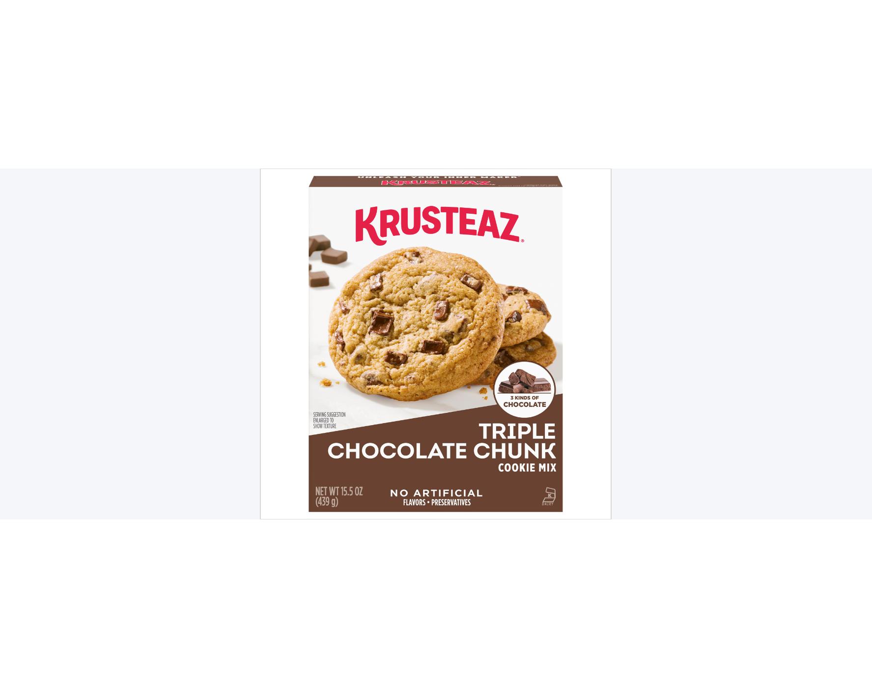 Krusteaz Triple Chocolate Chunk Cookie Mix; image 1 of 5