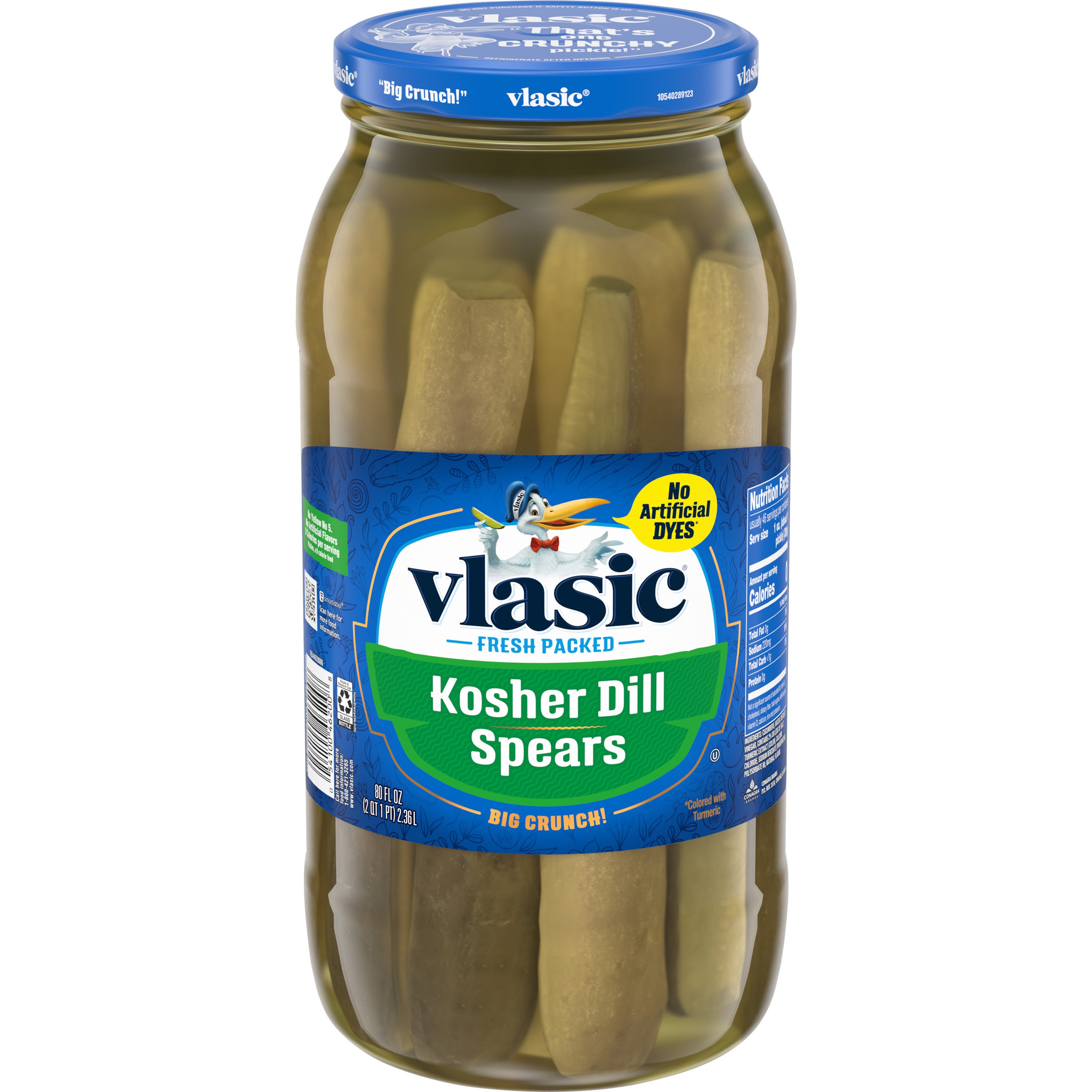 Vlasic Kosher Dill Spears Shop Vegetables at HEB