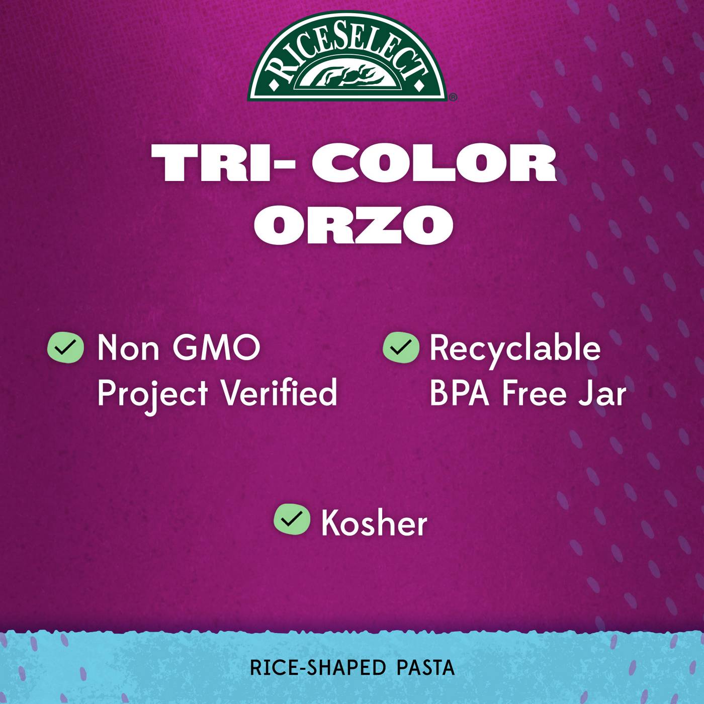 RiceSelect Tri-Color Orzo; image 5 of 6