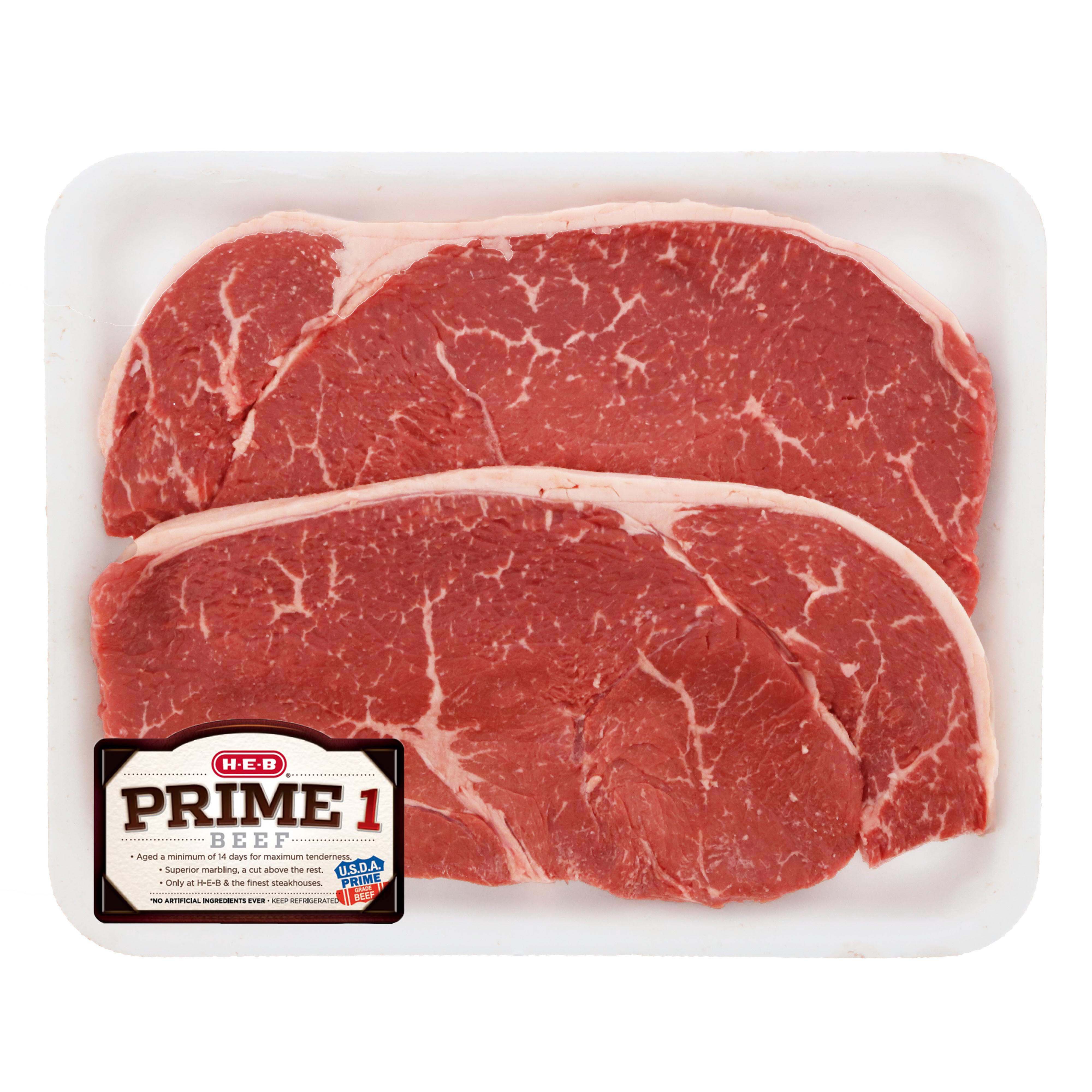 H-E-B Prime 1 Beef Top Sirloin Steak Value Pack, USDA Prime - Shop Beef ...