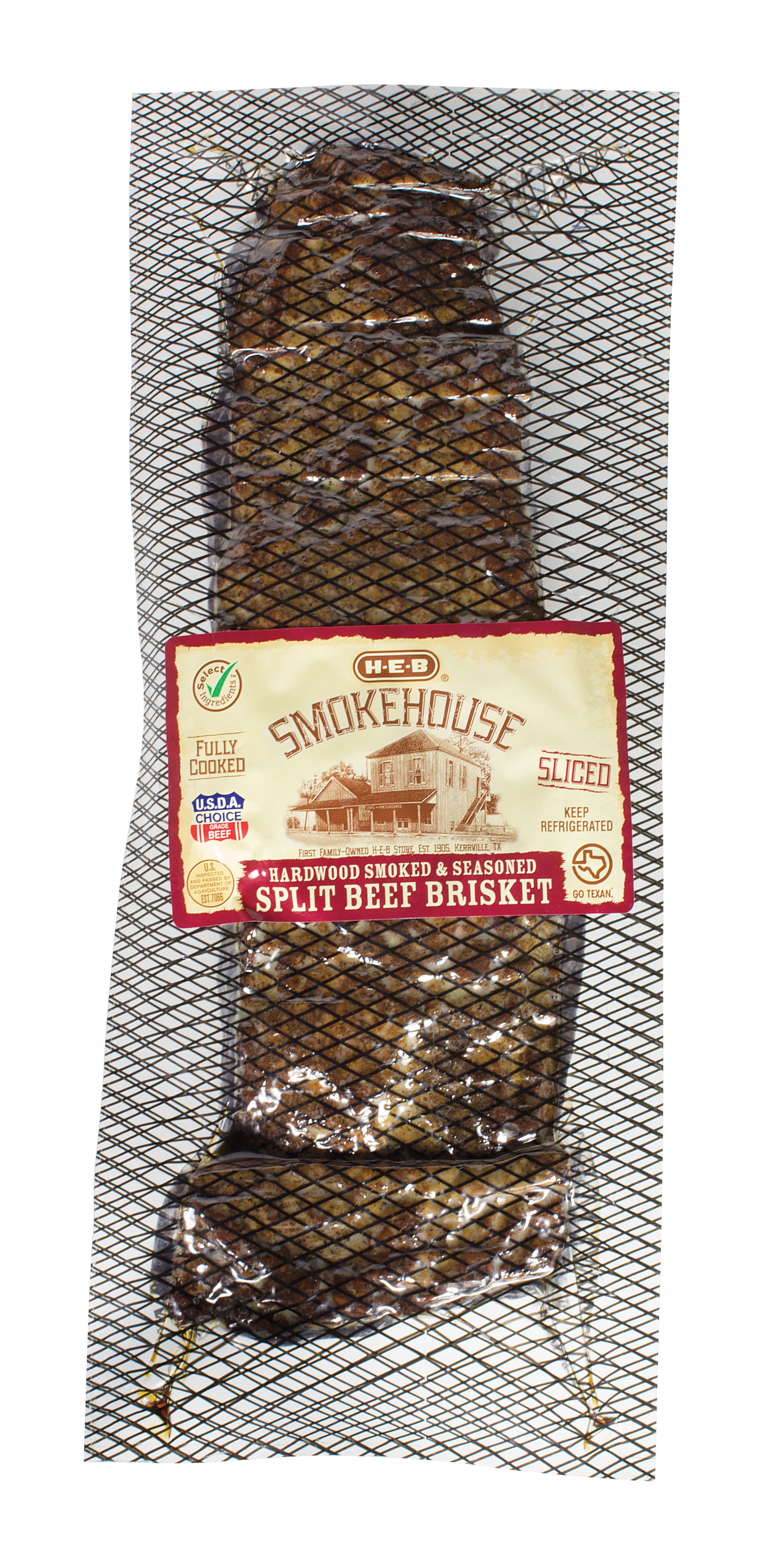 HEB Select Ingredients Fully Cooked PreSliced Hardwood Smoked Split