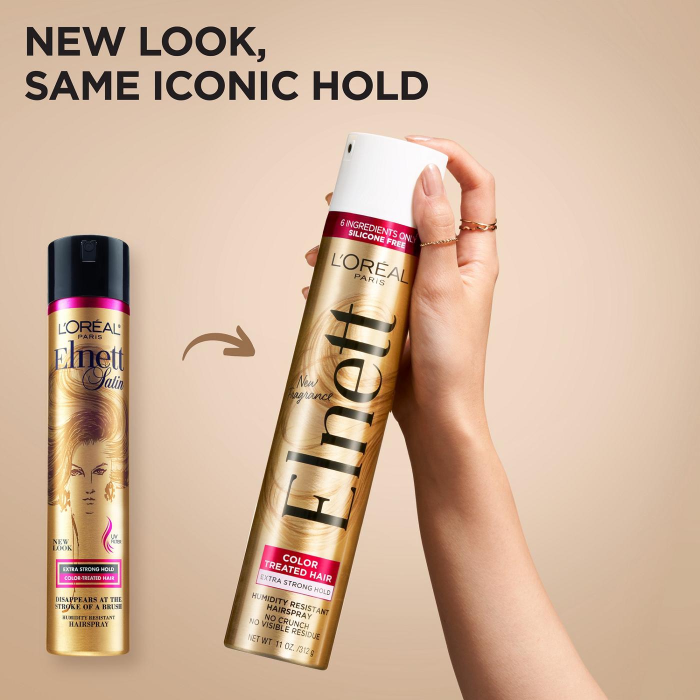 L'Oréal Paris Elnett Satin Extra Strong Hold Hair Spray-Color Treated Hair; image 2 of 2