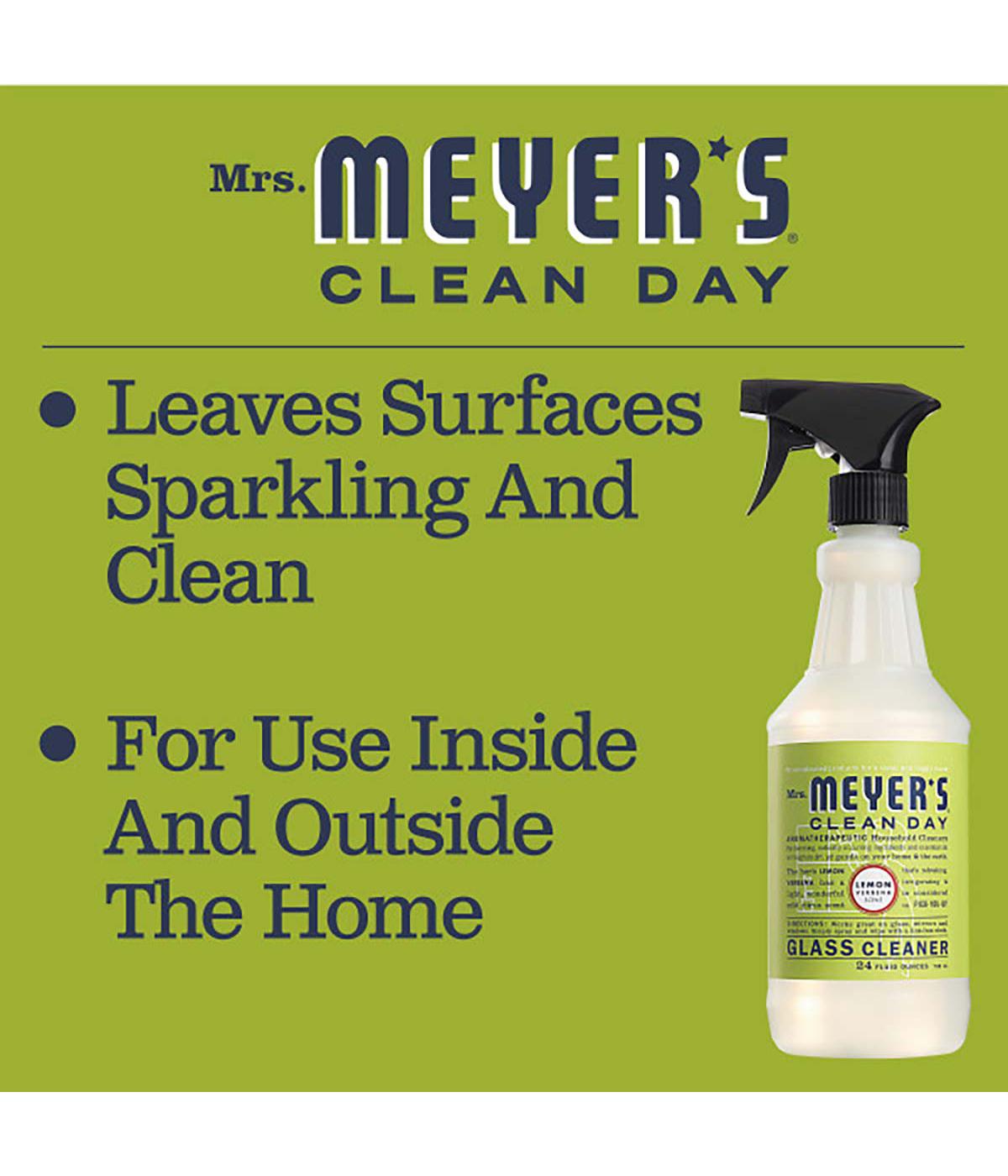 Mrs. Meyer's Clean Day Lemon Verbena Scent Glass Cleaner Spray; image 3 of 6