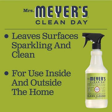 Mrs. Meyer's Clean Day Lemon Verbena Scent Glass Cleaner Spray, 24 oz
