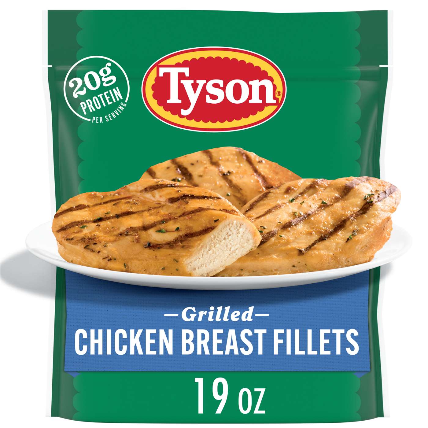Tyson Frozen Grilled Chicken Breast Fillets; image 1 of 7