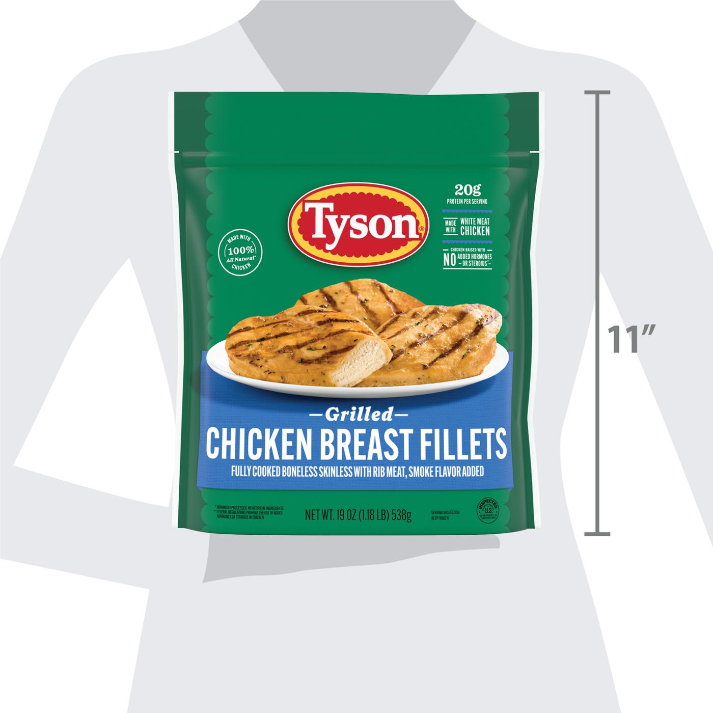 Tyson Frozen Grilled Chicken Breast Fillets; image 6 of 7