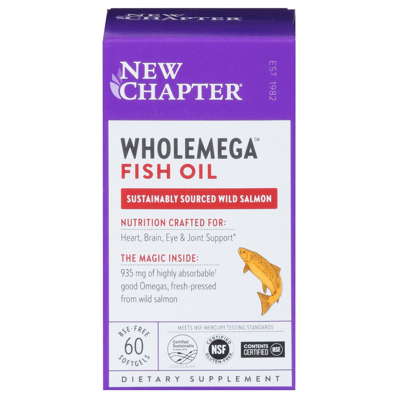 New Chapter Wholemega Fish Oil Softgels 1000 mg Shop Diet & Fitness