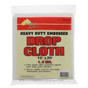 Linzer Plastic Drop Cloth 10 x20 in, EACH