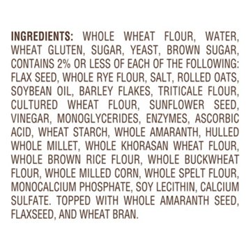 Nature's Own 100% Whole Grain Sliced Bread, 20 oz