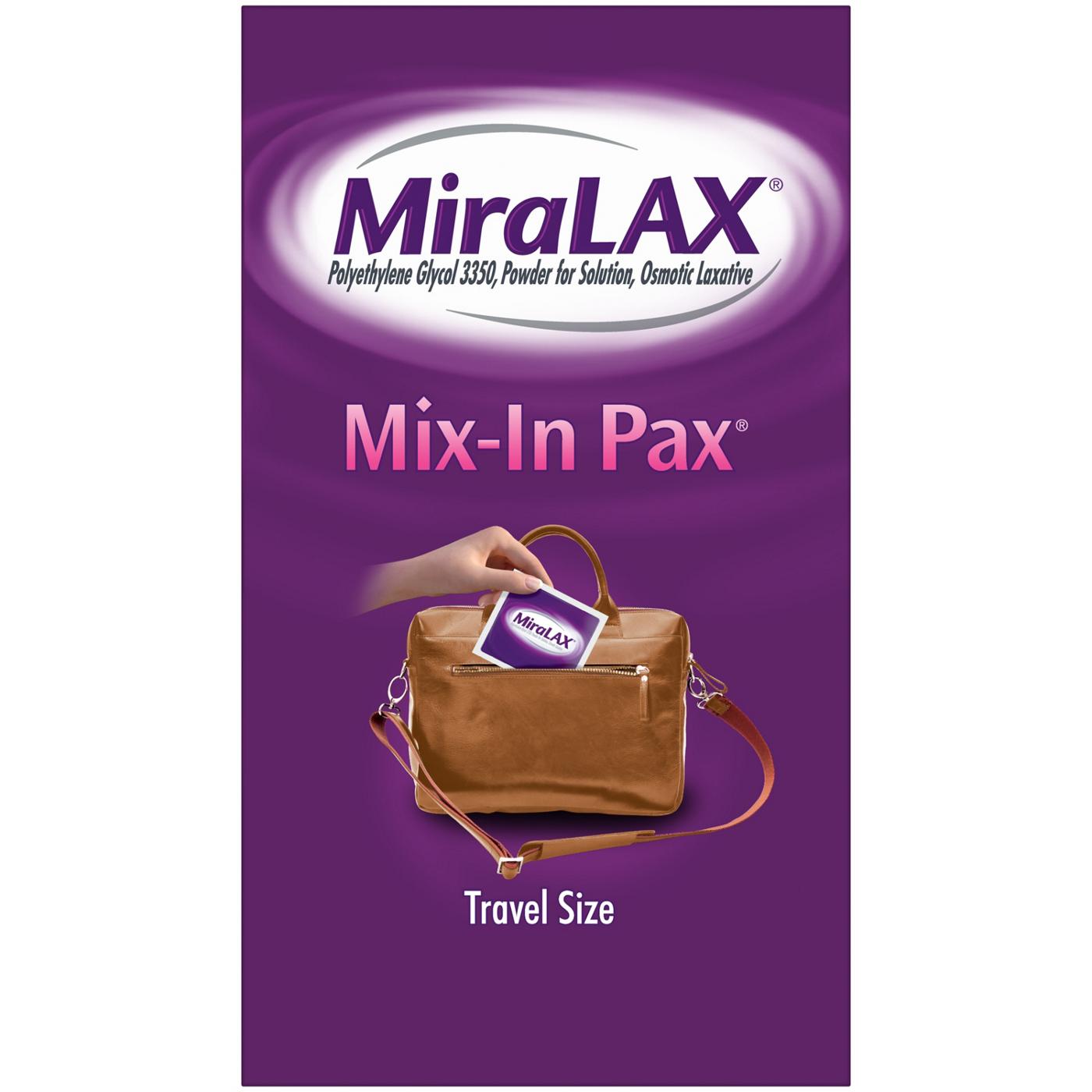 MiraLAX Laxative Powder Packets; image 2 of 6