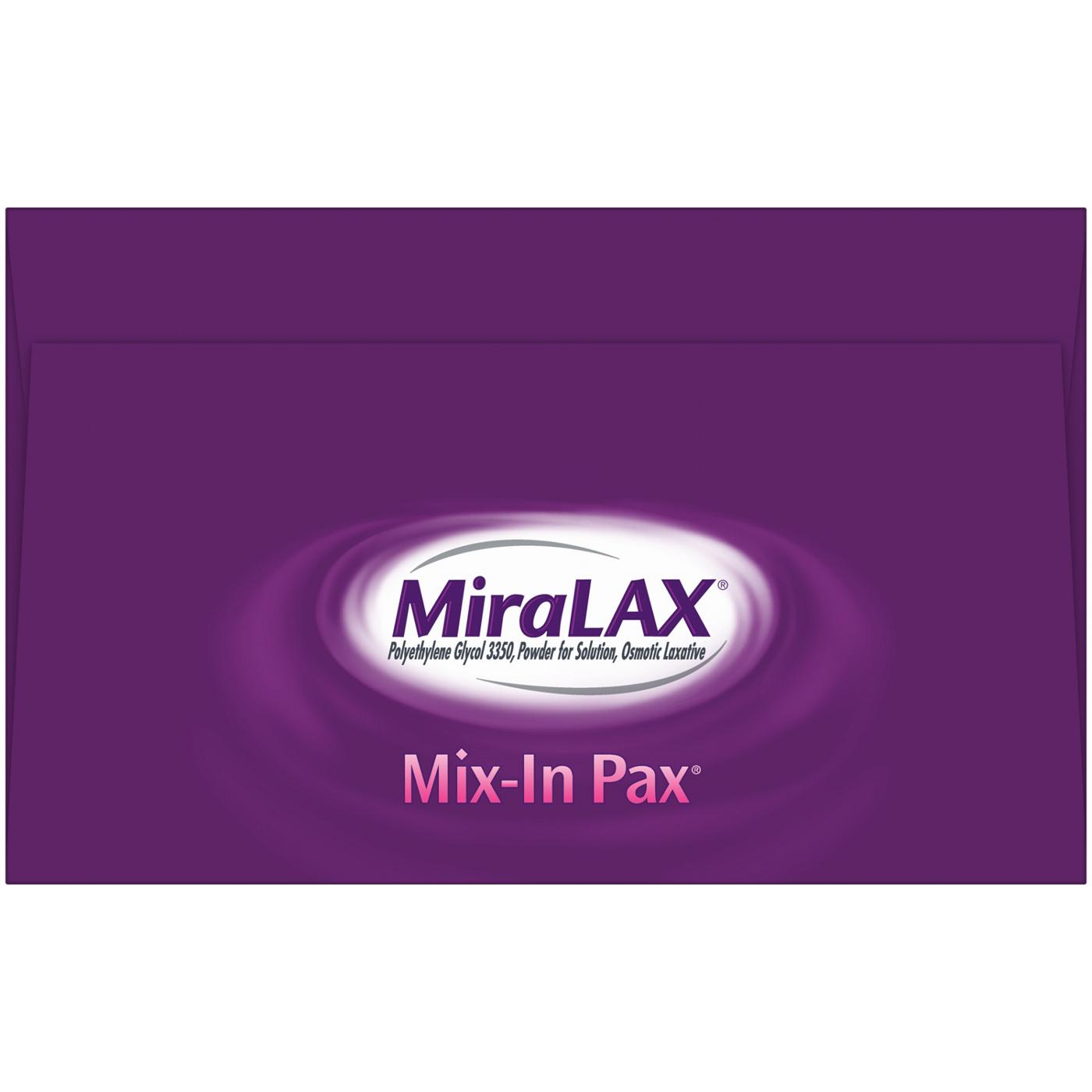 MiraLAX Laxative Powder Packets; image 5 of 6