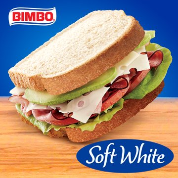 Bimbo Soft White Bread, 20 oz