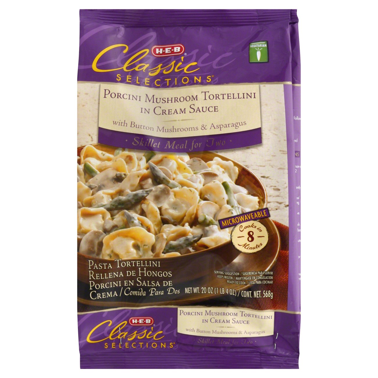 HEB Classic Selections Porcini Mushroom Tortellini in Cream Sauce Shop Entrees & sides at HEB