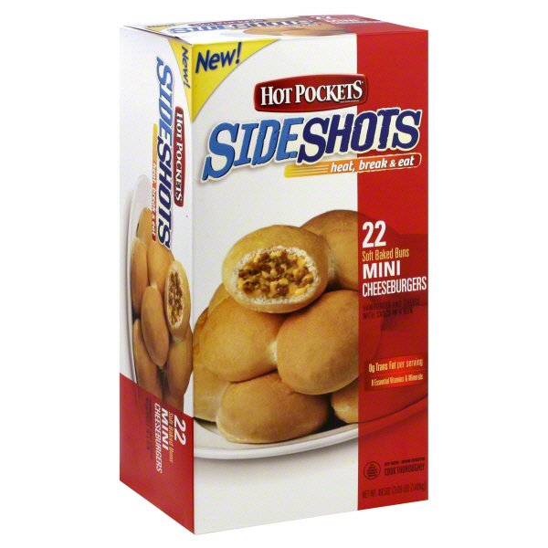 Hot Pockets Side Shots Mini Cheeseburgers Shop Entrees & sides at HEB