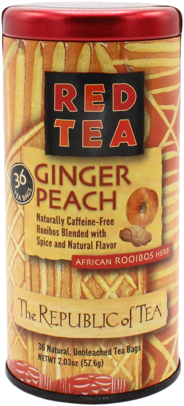 The Republic of Tea Ginger Peach Red Teabags, 36 ct | Central Market ...